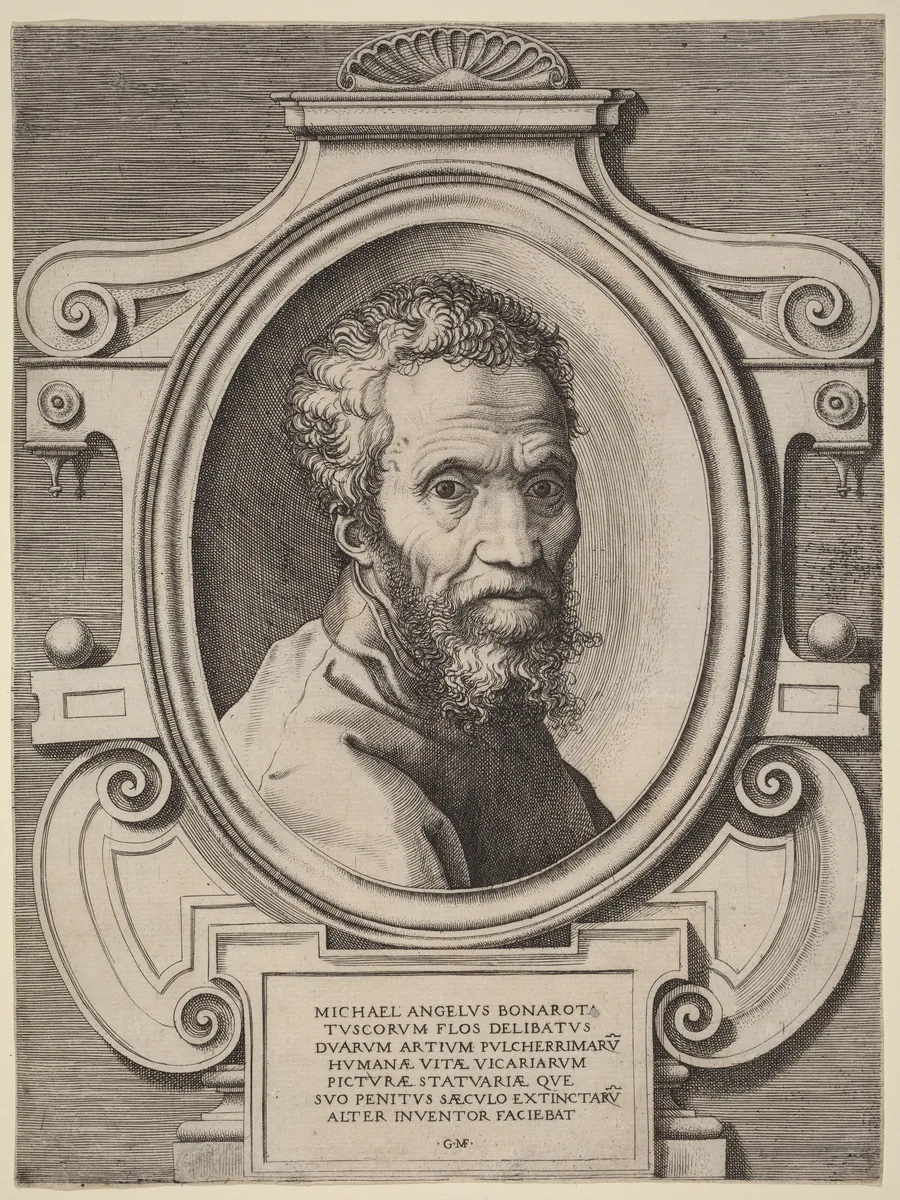 Michelangelo Buonarroti by Giorgio Ghisi