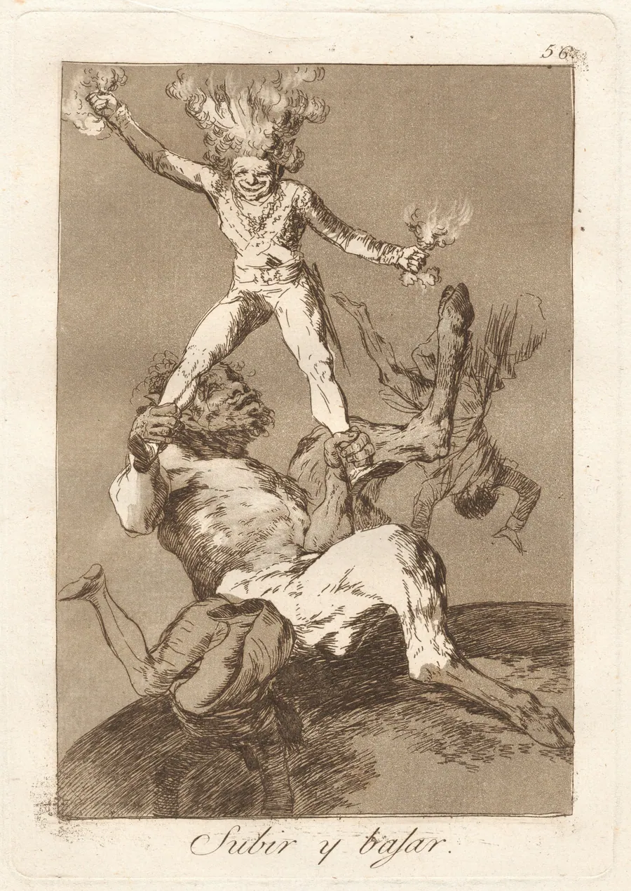 Subir y bajar (To Rise and To Fall) by Francisco Goya