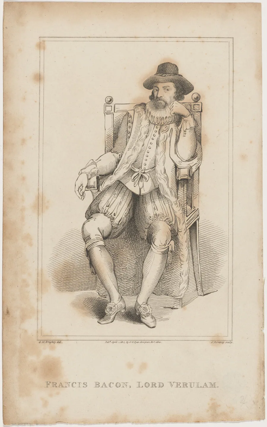 Francis Bacon, Lord Verulam by John Romney