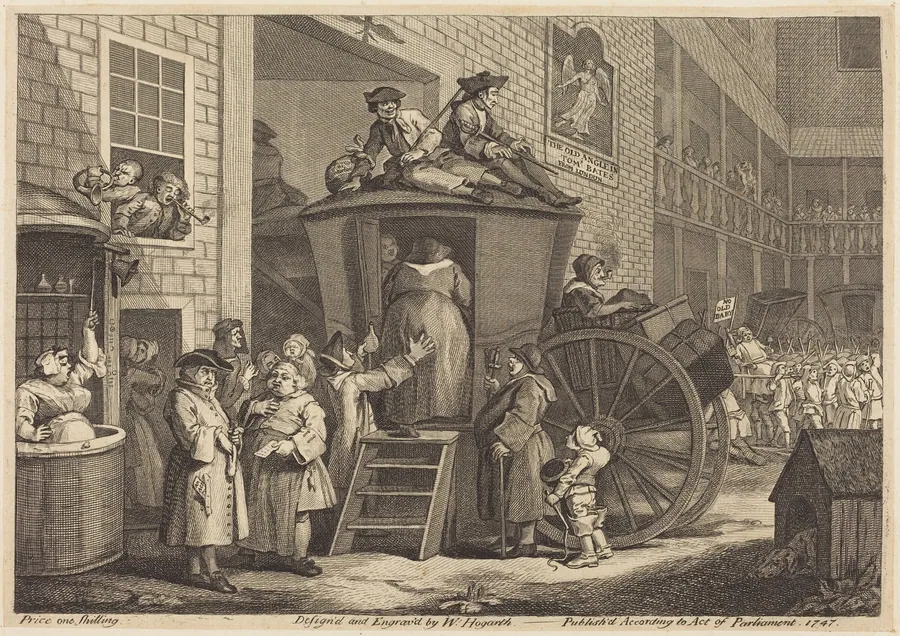 The Stage-coach, or the Country Inn Yard by William Hogarth