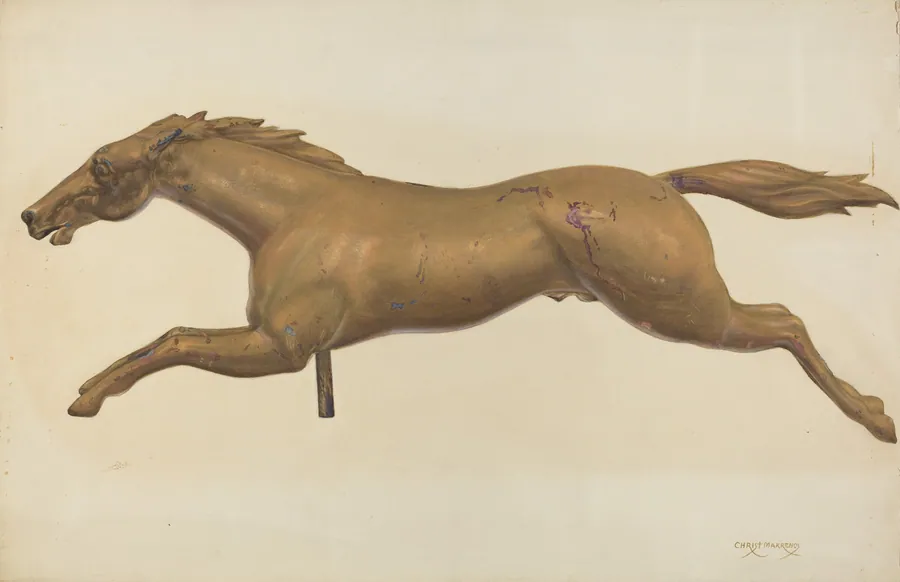 Galloping Horse Weather Vane by Chris Makrenos