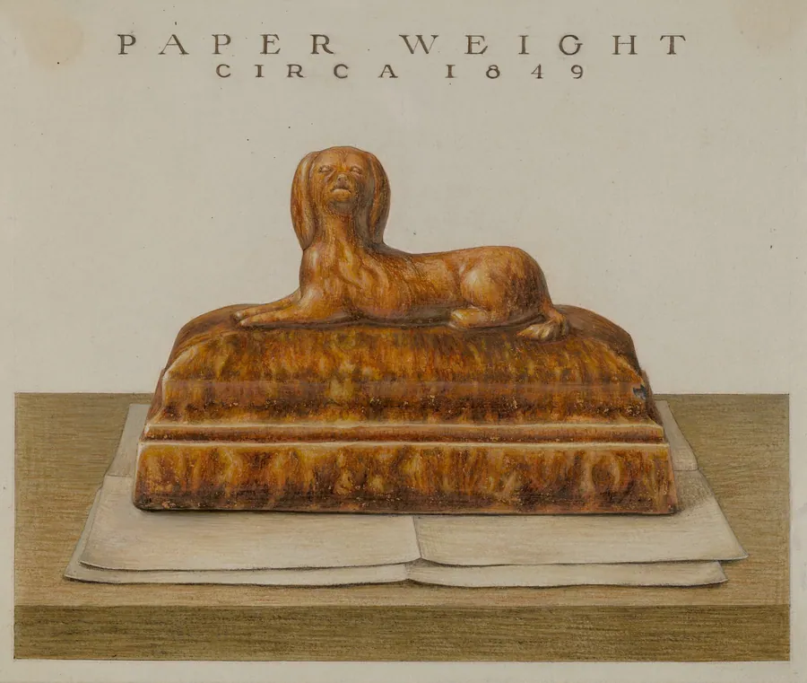 Spaniel (Paper Weight) by Cleo Lovett