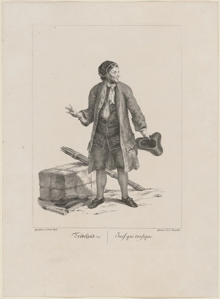 Trödeljud (Jewish Peddler) by Johann Georg Mansfeld