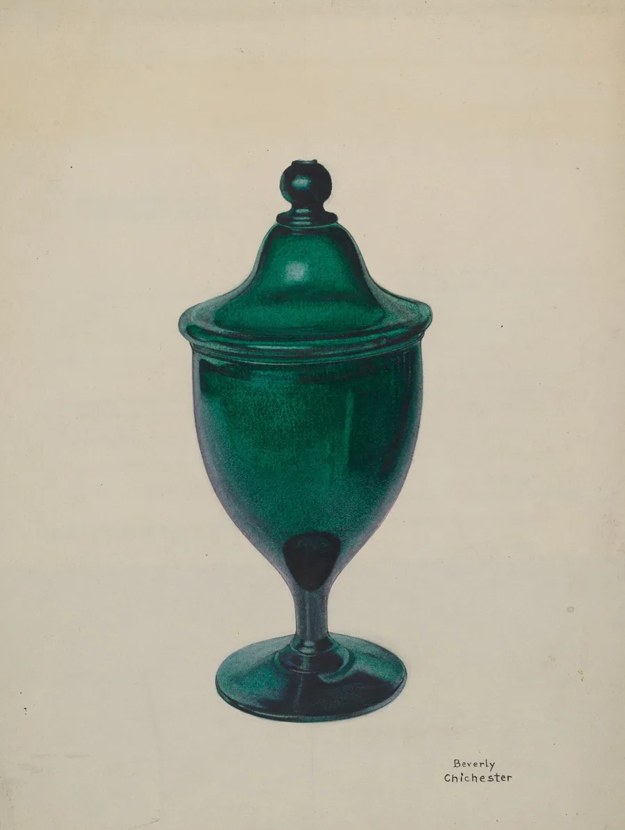 Covered Compote by Beverly Chichester