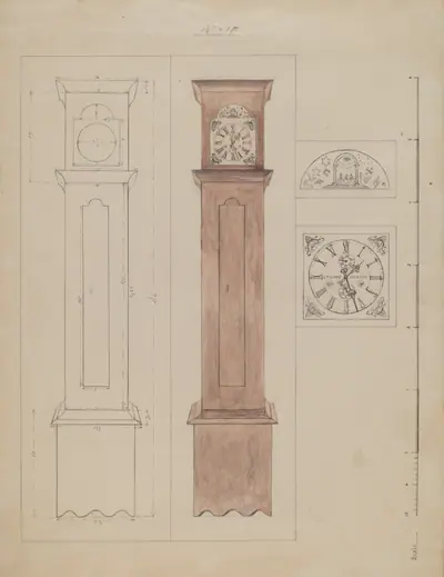 Grandfather's Clock (Old Pine)