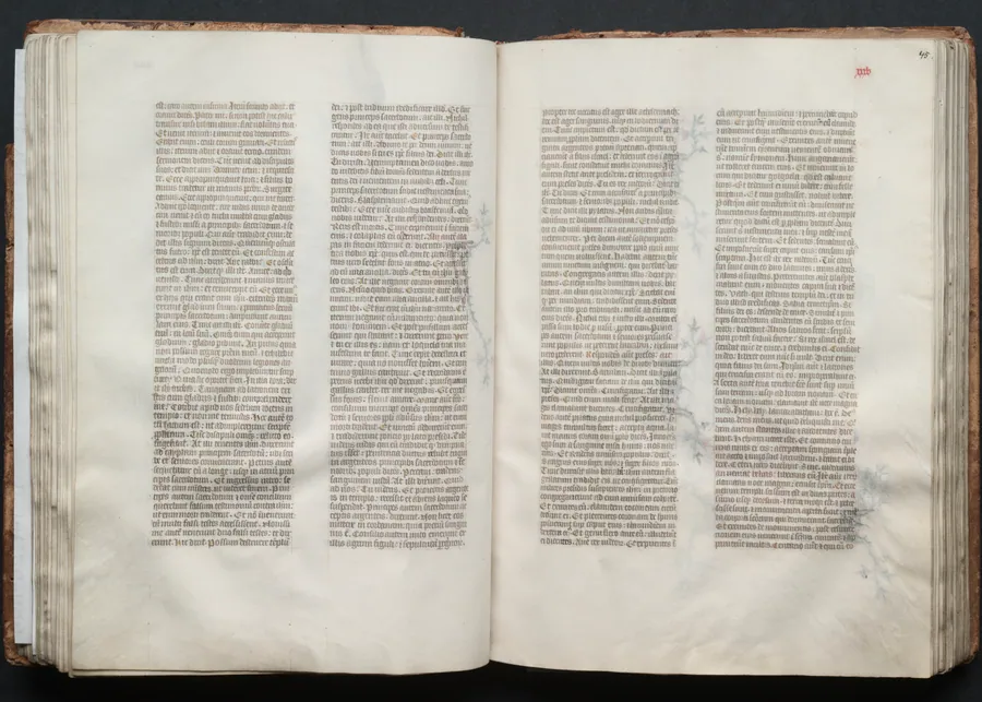 The Gotha Missal:  Fol. 45r, Text by Master of the Boqueteaux