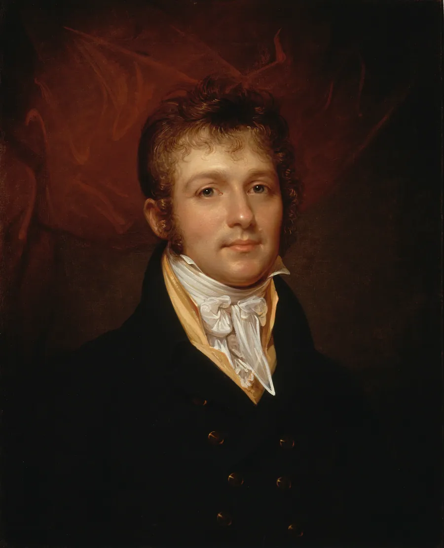 Portrait of Edward Shippen Burd of Philadelphia by Rembrandt Peale, born PA 1778-died Philadelphia, PA 1860