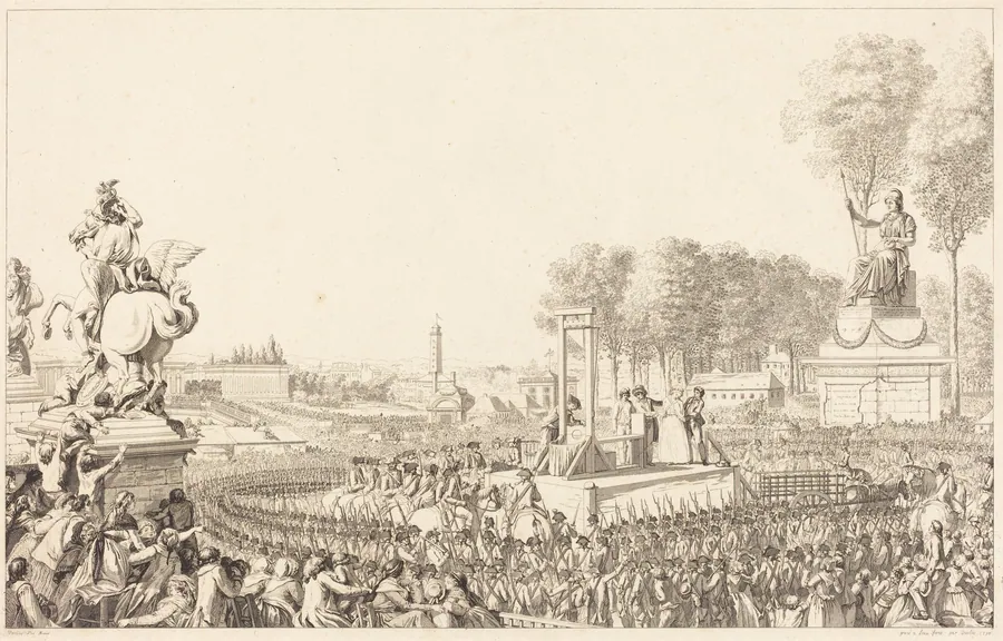 Journée du 16 Octobre 1793 [exécution de Marie-Antoinette] by Antoine-Jean Duclos
