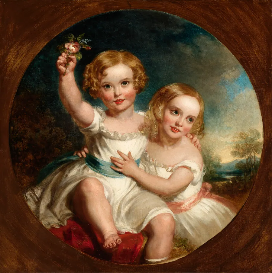 The Artist's Children by John Wood, English, born London, England 1801-died London, England 1870