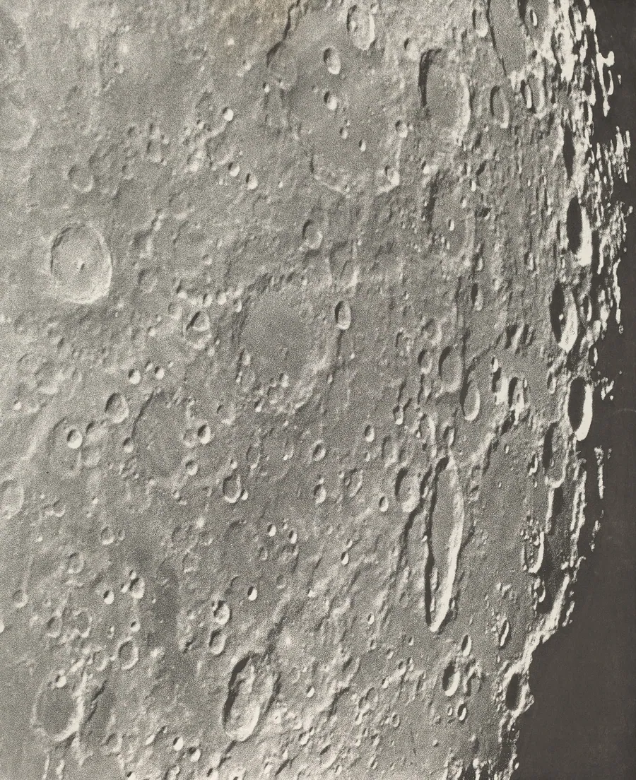 Photographie Lunaire Blancanus - Tycho - Schiller by Loewy et Puiseux