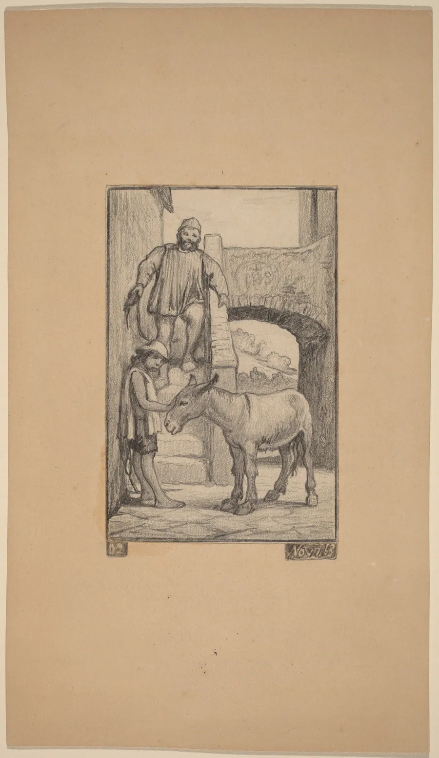 The Son and the Donkey by Elihu Vedder