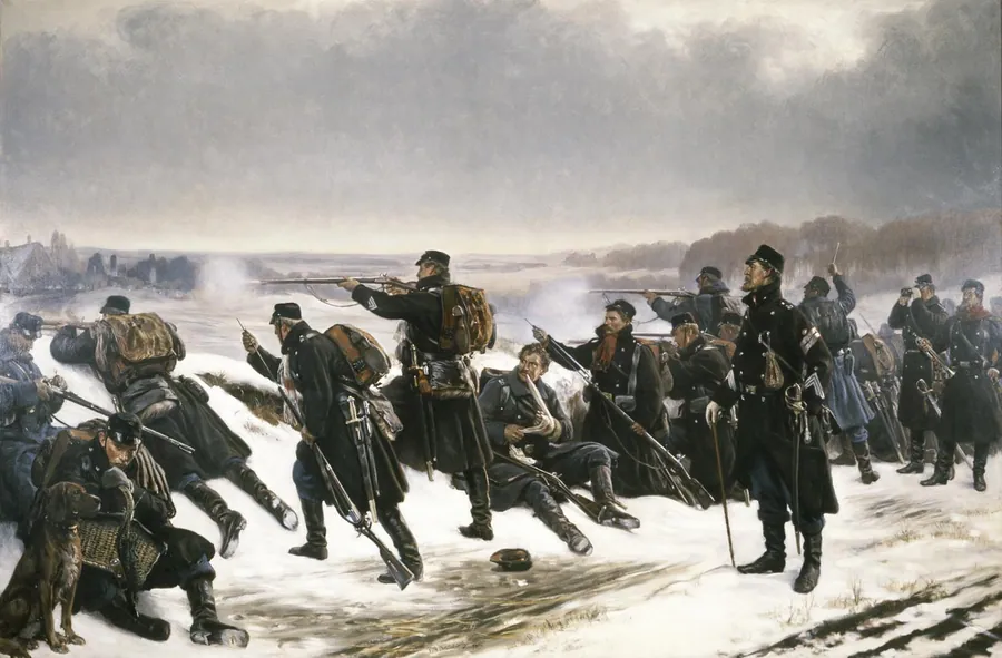 Fra forposterne, 1864 by Vilhelm Rosenstand