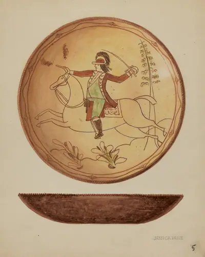 Pa. German Pie Plate