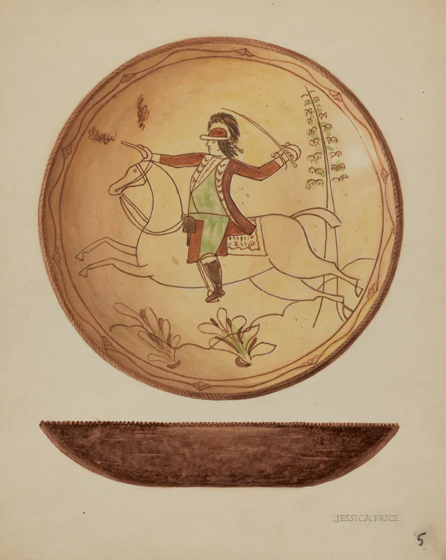 Pa. German Pie Plate by Jessica Price