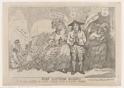 Dark Lanthern Business, or, Mrs. Hob and Nob On a Night Canvass With a Bosom Friend