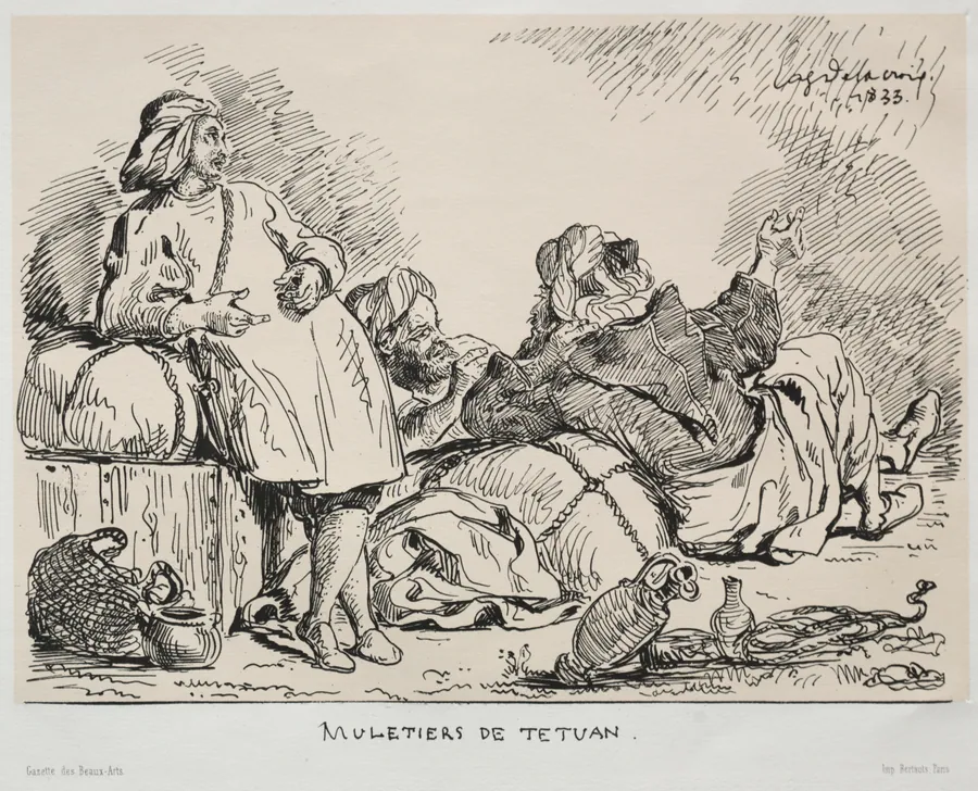Muleteers of Tétuan by Eugène Delacroix