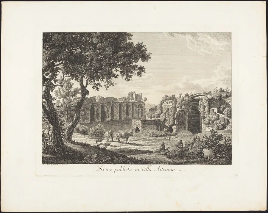 Terme publiche in villa Adriana by Albert Christoph Dies