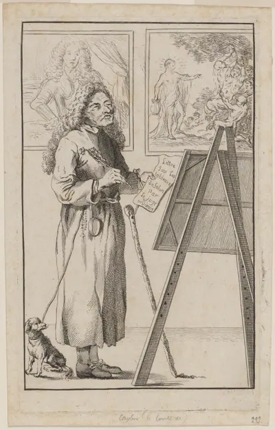 La Font de Saint-Yenne (Blind Critic by an Easel)