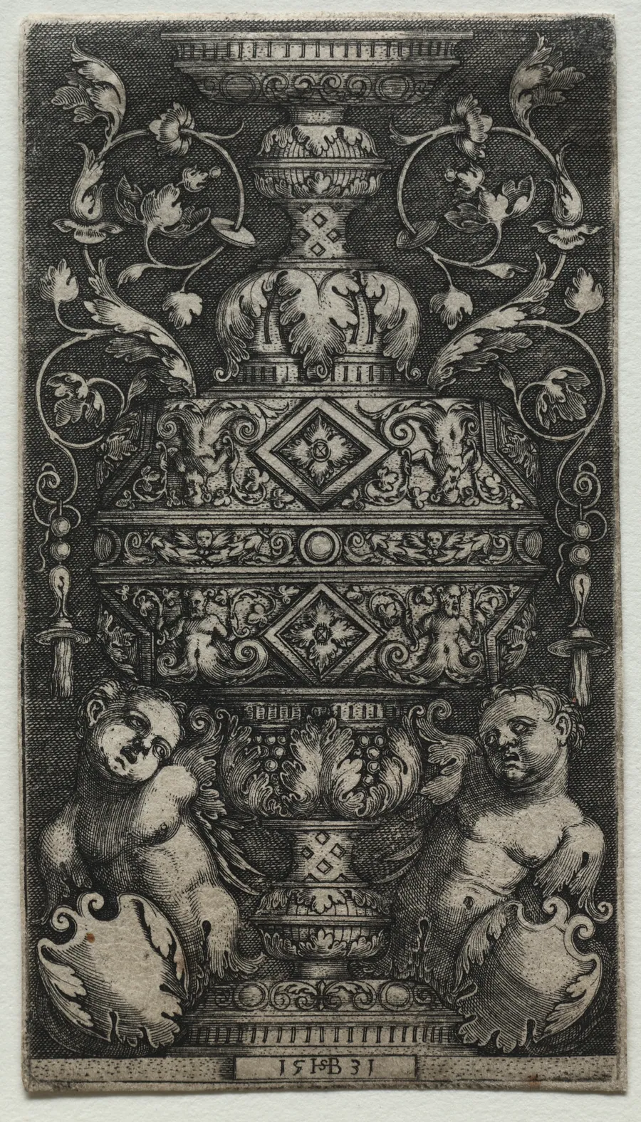 Vase Orné d'Enfans by Hans Sebald Beham