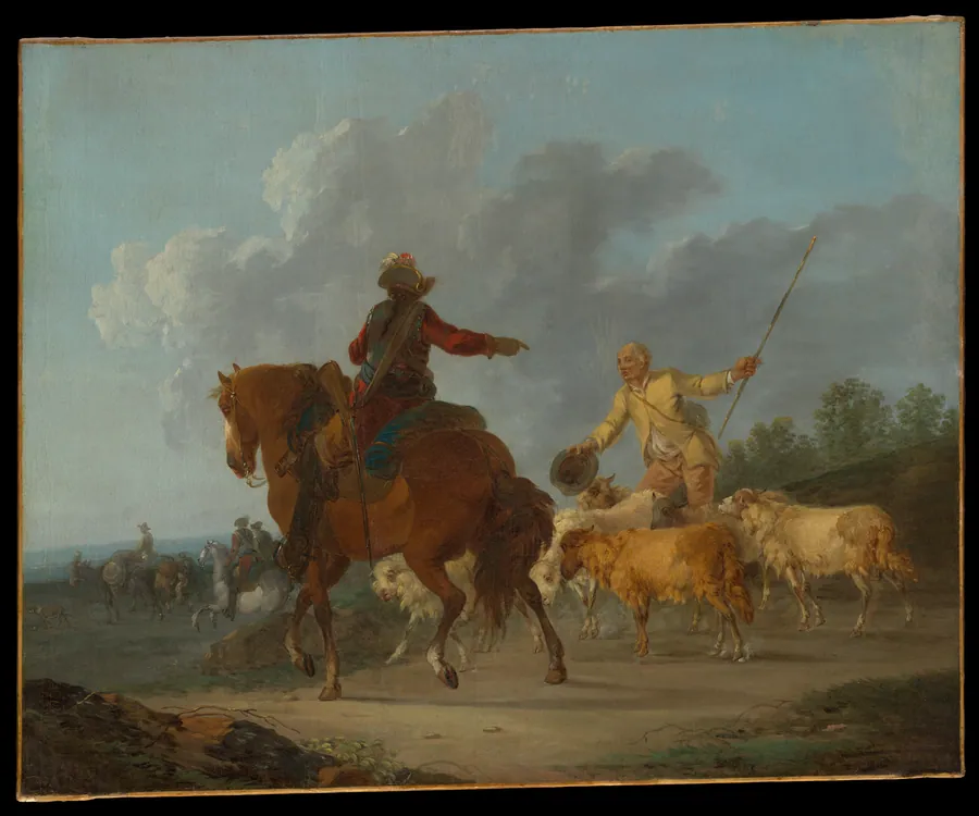 Cavalier and Shepherd by Francesco Casanova
