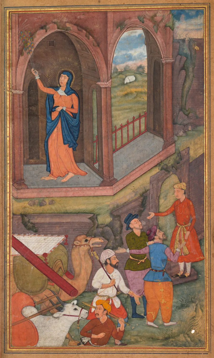 The place of Jesus’s birth (folio 25 recto), from a Mirror of Holiness (Mir’at al-quds) of Father Jerome Xavier