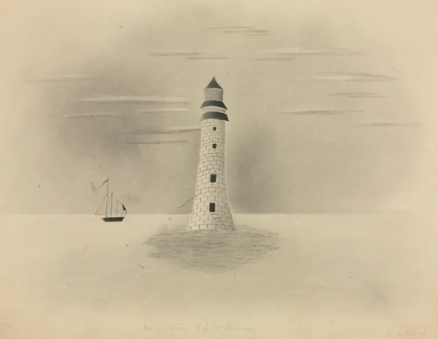 Eddystone Lighthouse by Mary Altha Nims