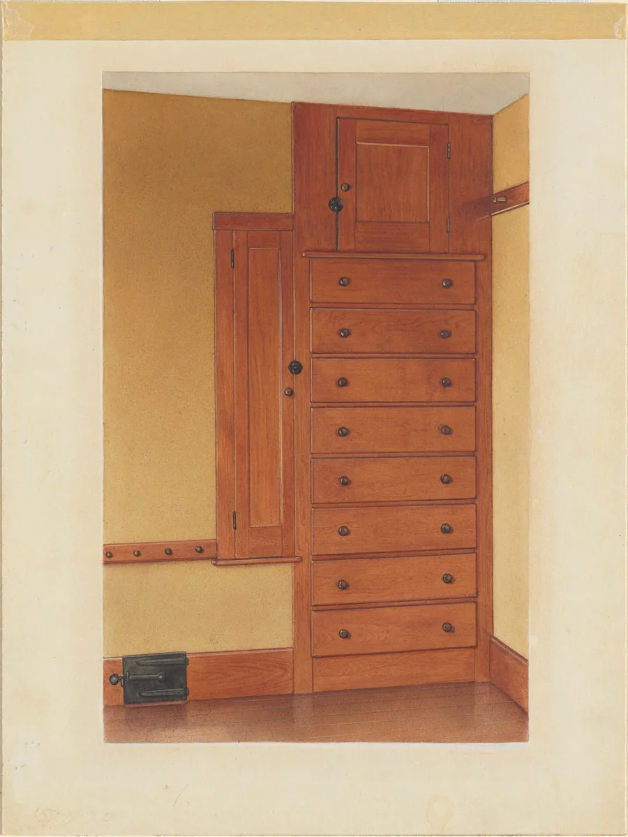 Built-in Cupboard and Drawers by Alfred H. Smith