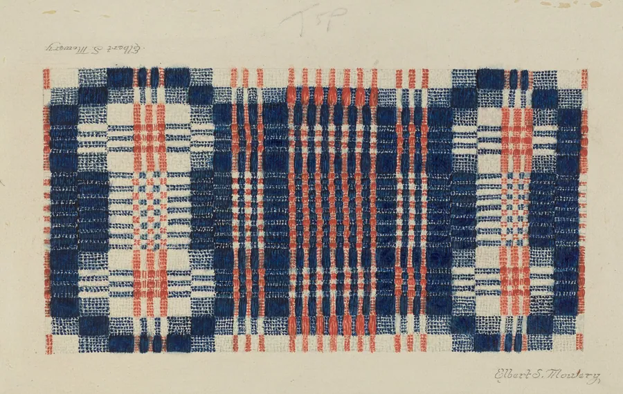 Coverlet: Gentleman's Fancy by Elbert S. Mowery