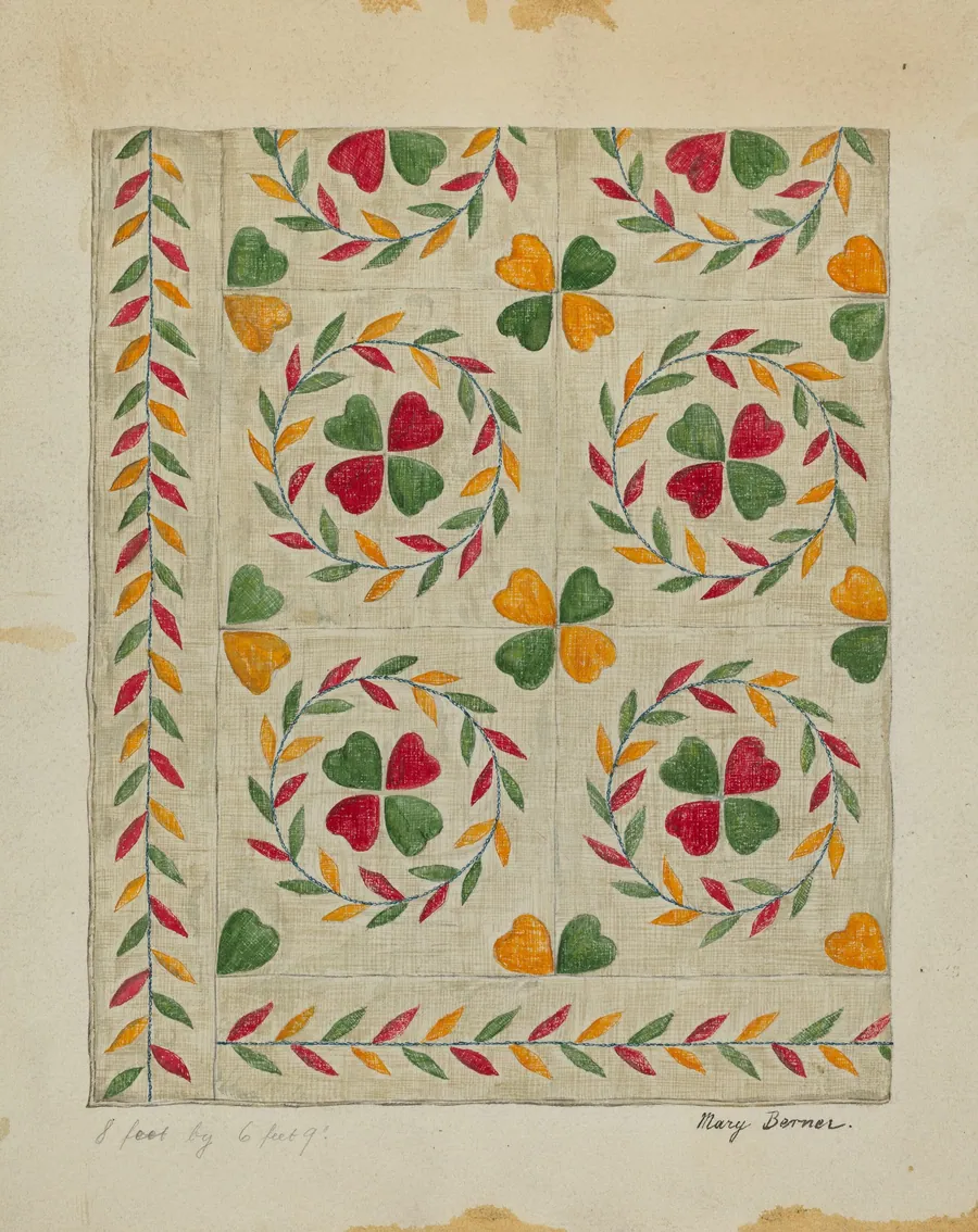 Quilt (Applique) by Mary Berner