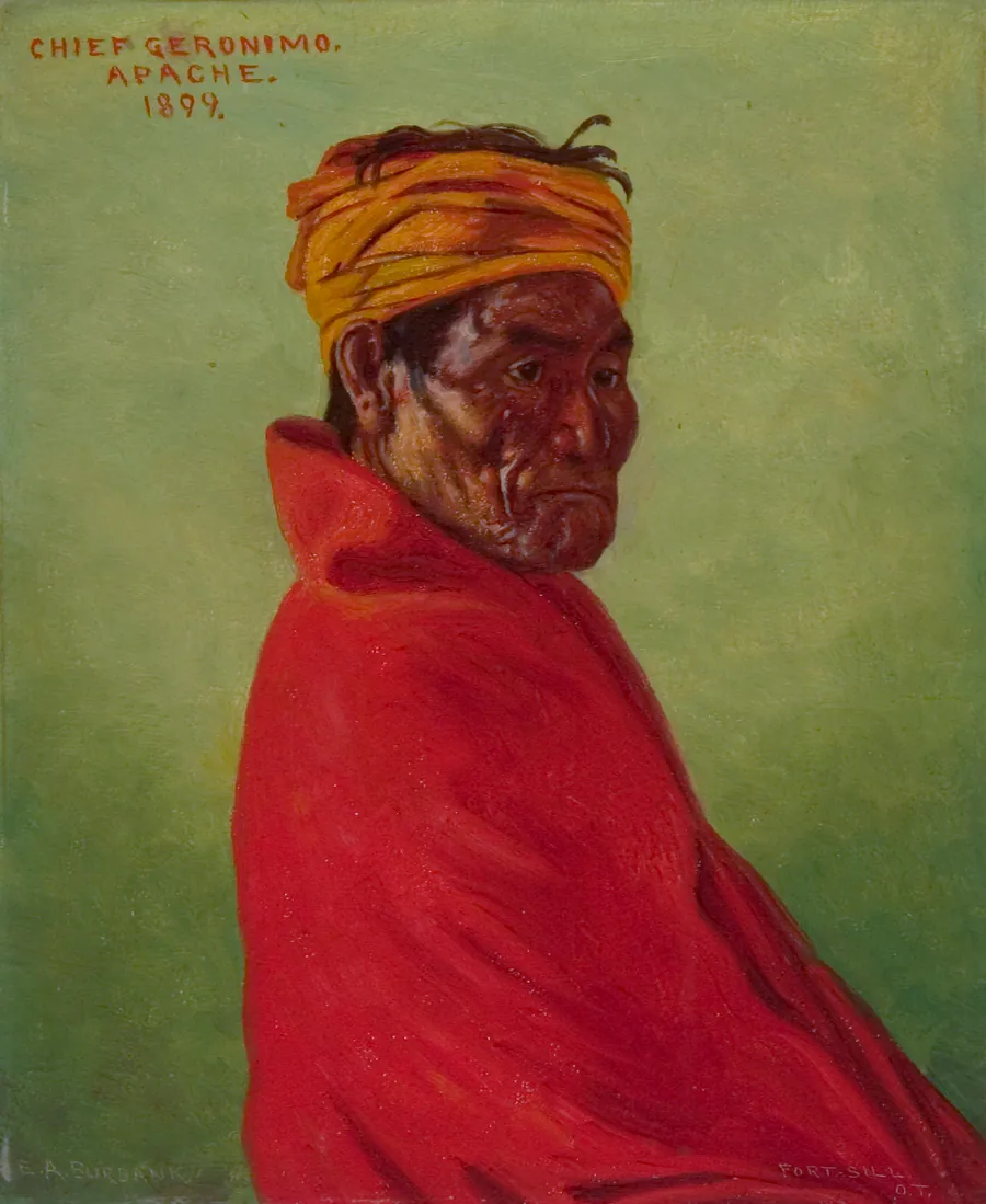 Geronimo by Elbridge Ayer Burbank, born Harvard, IL 1858-died San Francisco, CA 1949