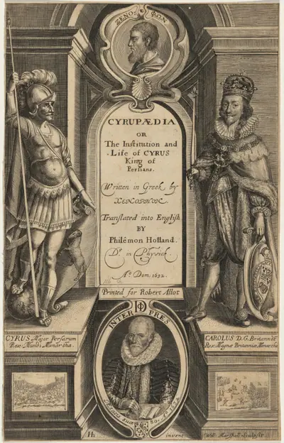 Title Page from Xenophon’s Cyrupaedia