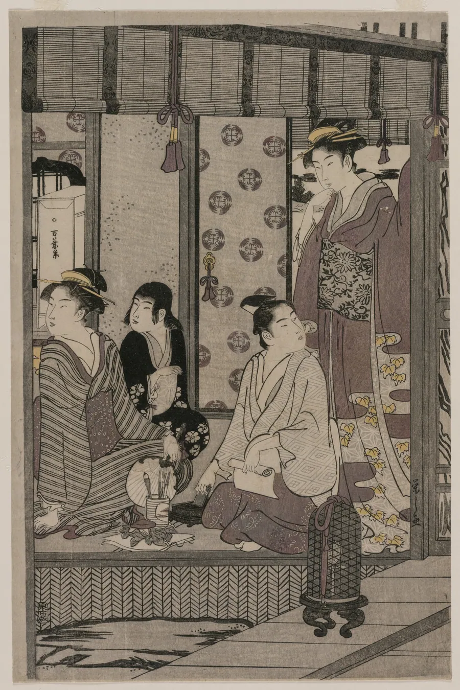 Morning Glory (from the series The Tale of Genji in Elegant Modern Dress) by Chōbunsai Eishi