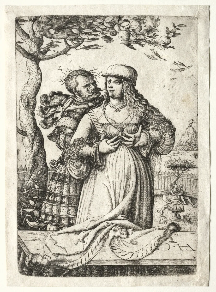 Soldier Embracing a Woman by Daniel Hopfer