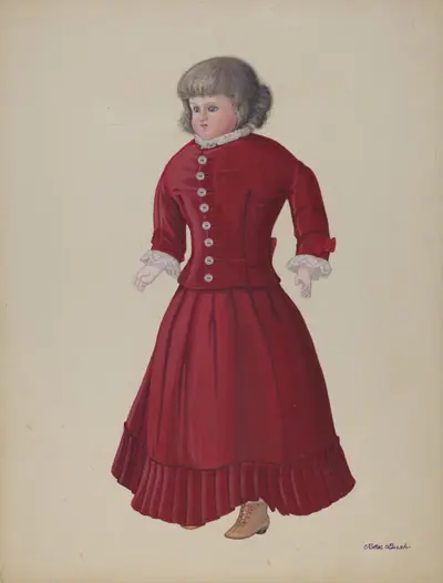 Doll with Grey Wig - "Matilda"