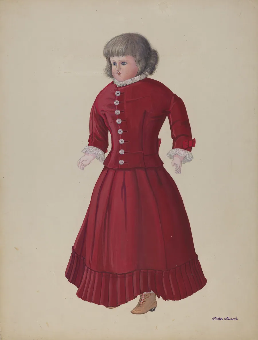 Doll with Grey Wig - "Matilda" by Rex F. Bush