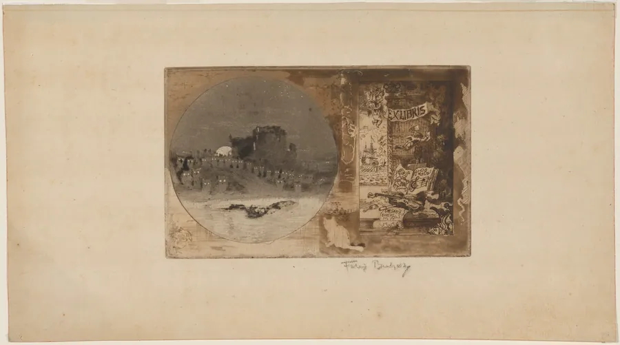 Le Château des hiboux (Castle of the Owls) by Félix-Hilaire Buhot