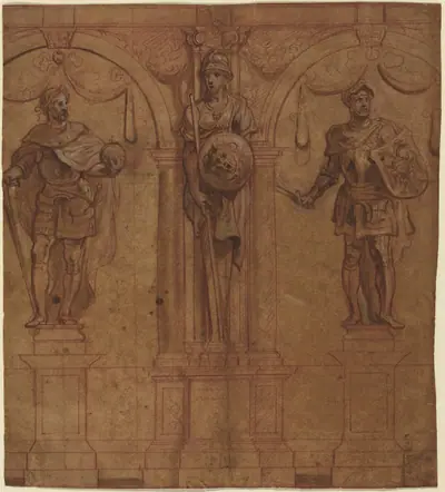 Rudolf I and Albert I with Pallas