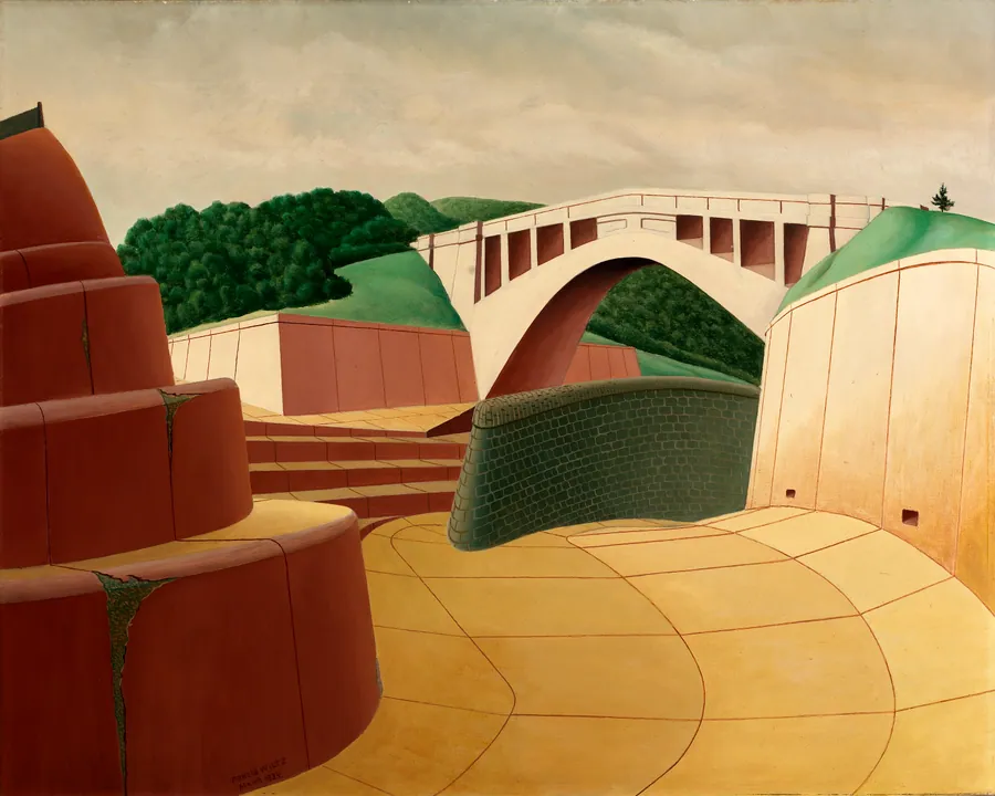 Spillway, Ashokan Dam by Arnold Wiltz, born Berlin, Germany 1889-died Kingston, NY 1937