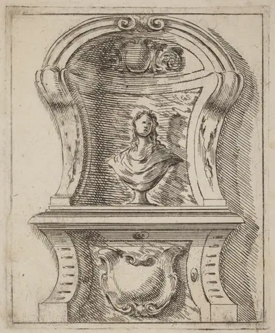 Architectural Motif with a Bust