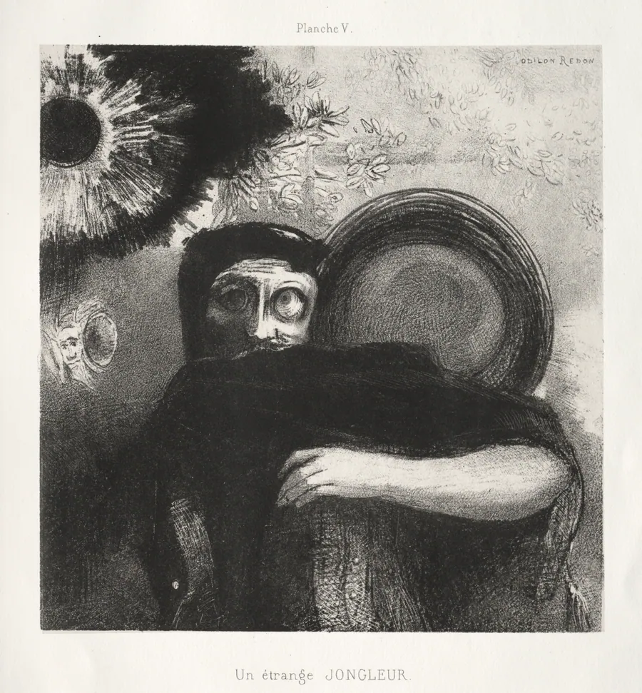 A Strange Juggler by Odilon Redon