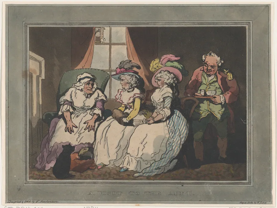A Visit to the Aunt by Thomas Rowlandson