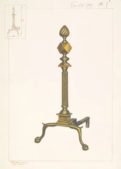 Brass Andirons