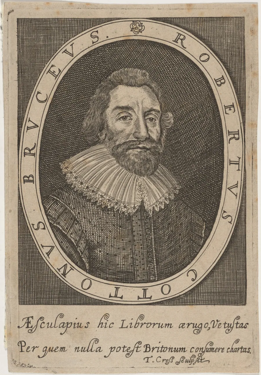 Robertus Cottonus Bruceus (Sir Robert Cotton) by Thomas Cross