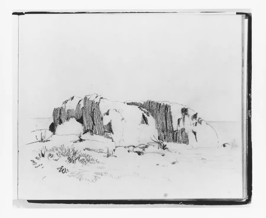 Study of Rocks in a Landscape (from Sketchbook) by Francis William Edmonds