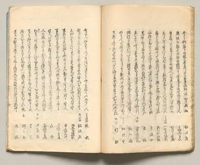 Spread Fourteen from Volume Six of People of Japan in Light Verse (Kyōka)