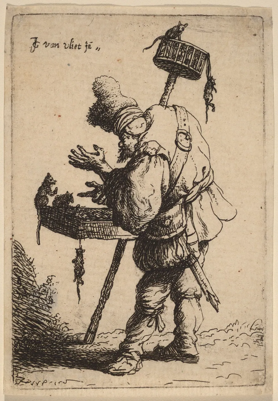 The Rat Catcher by Johannes van Vliet