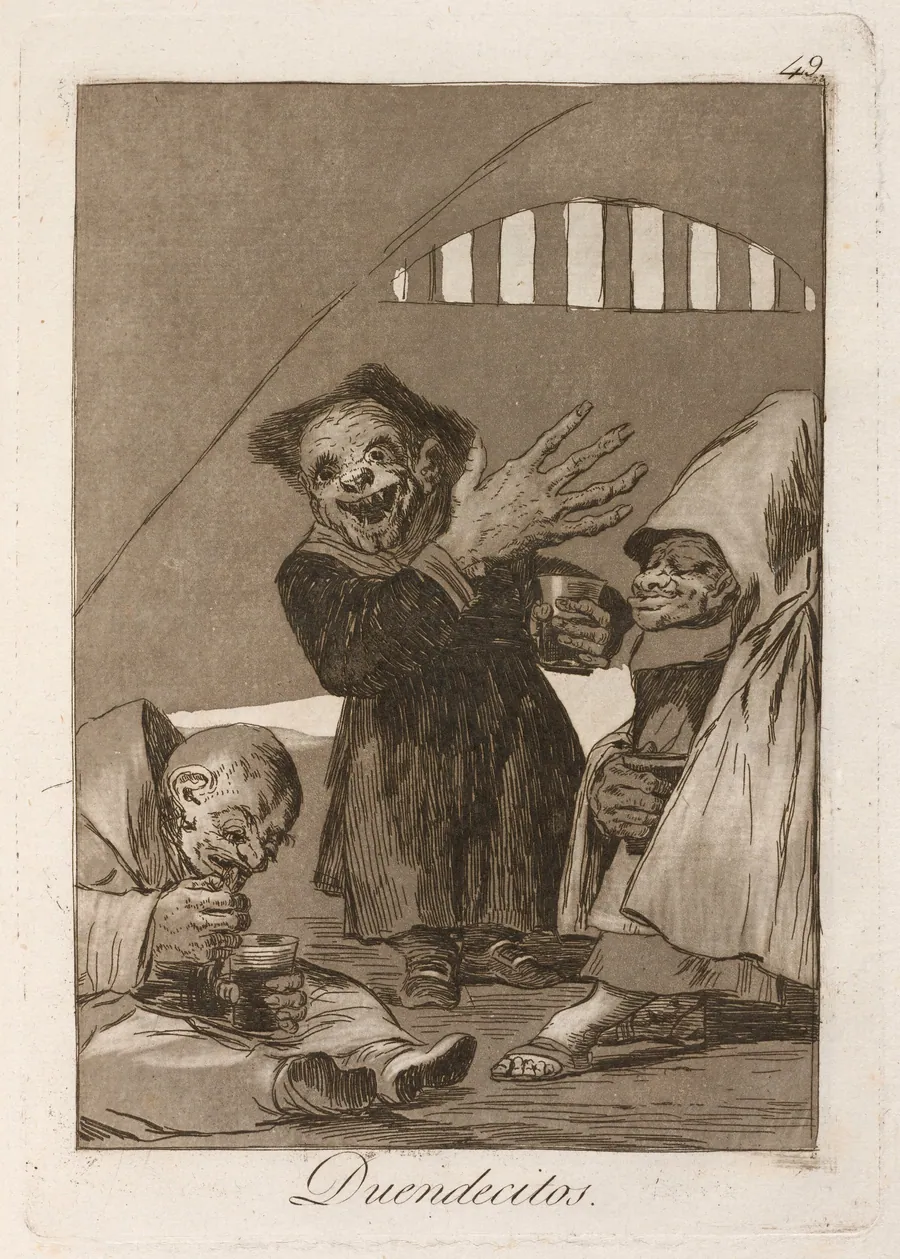 Duendecitos (Hobgoblins) by Francisco Goya