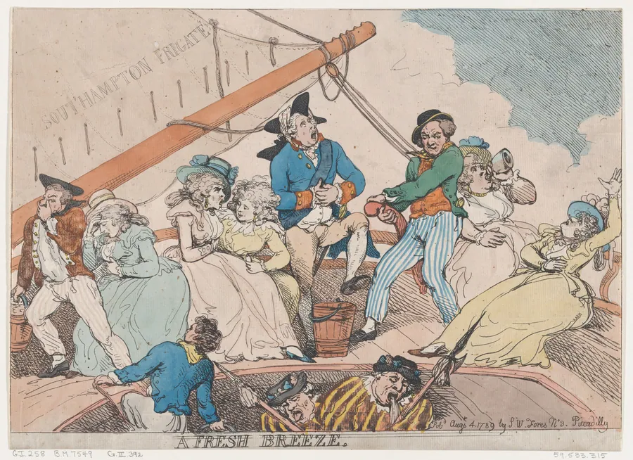 A Fresh Breeze by Thomas Rowlandson