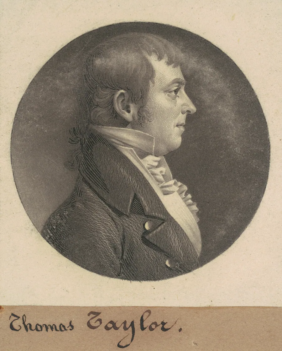 Thomas Taylor by Charles B. J. Févret de Saint-Mémin