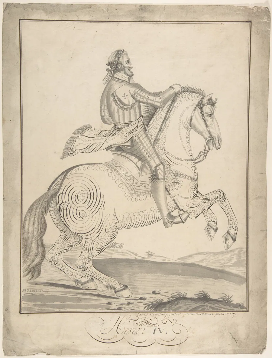 Equestrian Portrait of Henry IV by Auvrest